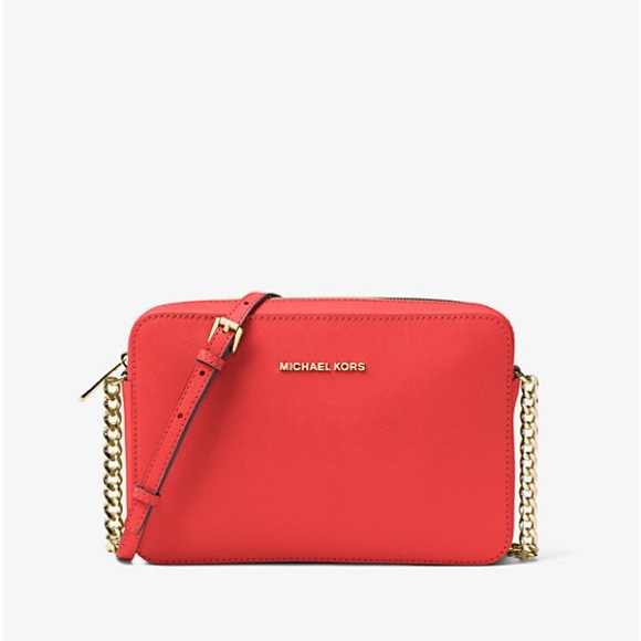 Michael Kors Red Crossbody Bag with Gold Hardware - Picture 1 of 2